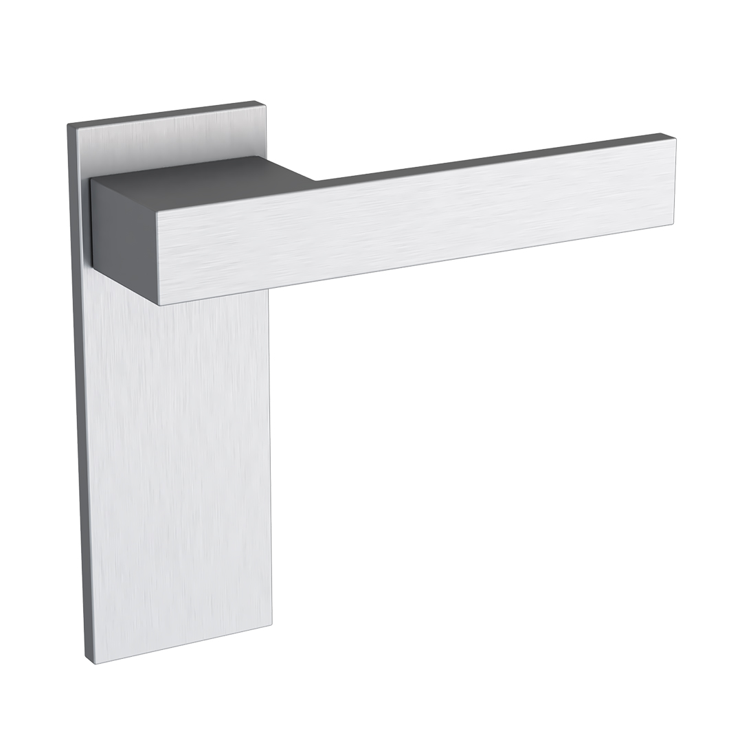 Дверная ручка ALU 360 PL цвет Хром матовый На планке PL65