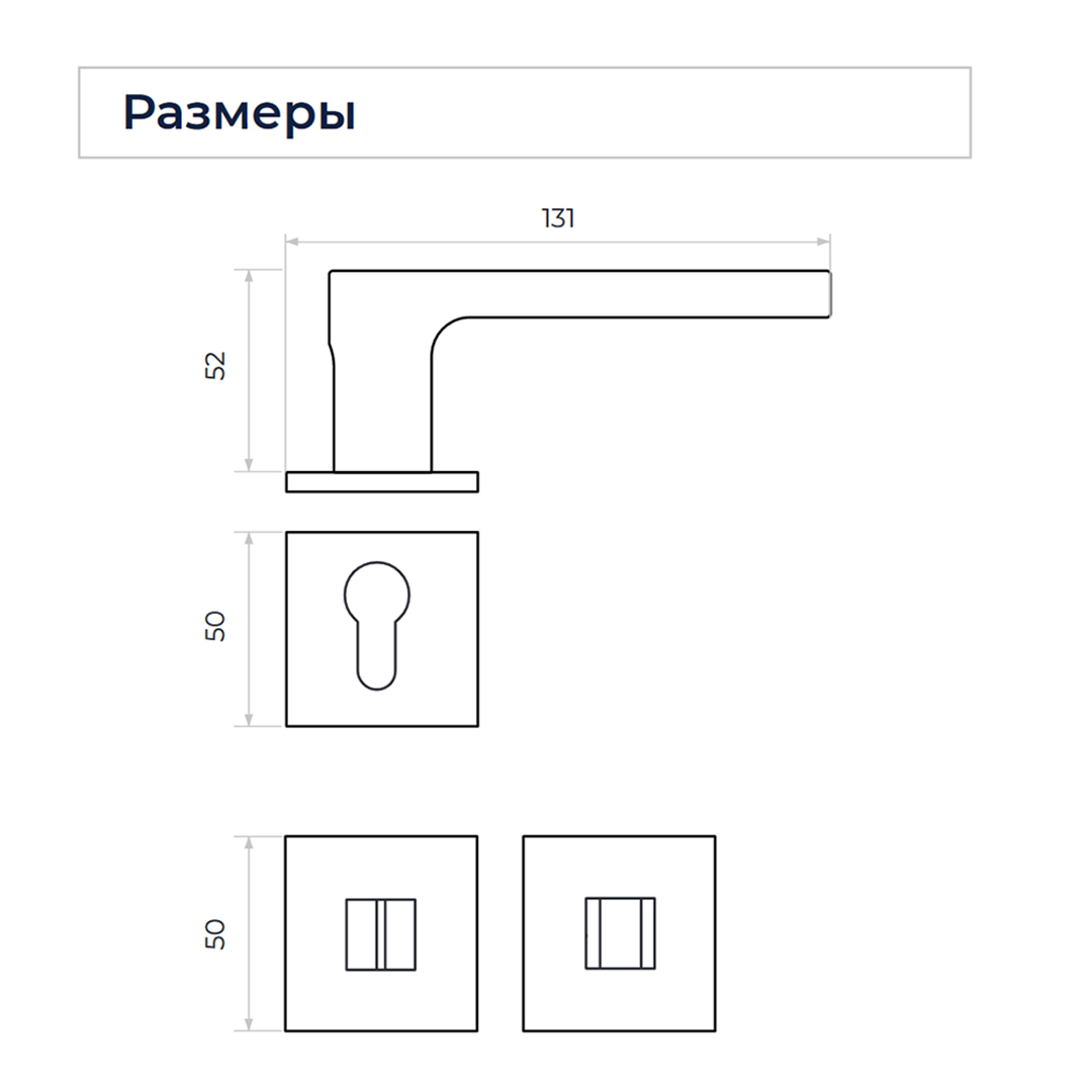 Применение: Дверная ручка PENT цвет Хром матовый На розетке RO54