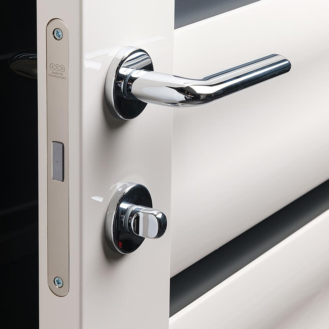 Дверная ручка STILO цвет Хром глянец На розетке RO02