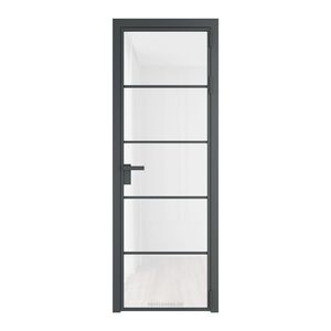 14 AG стекло Триплекс белый цвет профиля Серая ночь