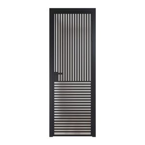 17 AG стекло Матовое цвет профиля Черный матовый