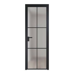 3 AG стекло Матовое цвет профиля Черный матовый