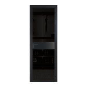 6 AG стекло Черное тонированное цвет профиля Черный матовый вставка Блэк