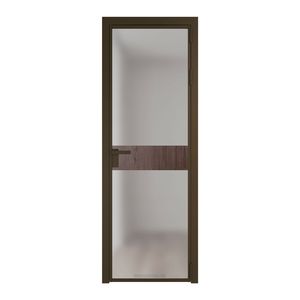 6 AG стекло Матовое цвет профиля Деорэ вставка Дуб Тобакко