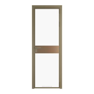6 AG стекло Монохром белый просветленный триплекс цвет профиля Шампань вставка Перламутр золото