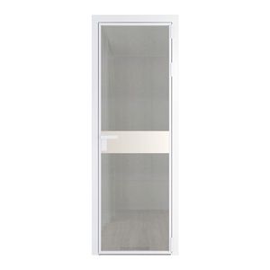 6 AG стекло Рэте цвет профиля Вайт вставка Перламутр белый