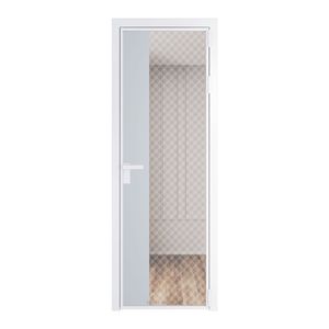 7 AG стекло Ромб белый цвет профиля Вайт вставка Вайт