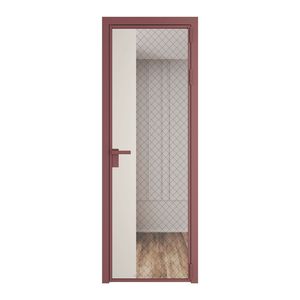 7 AG стекло Ромб черный цвет профиля Красный антрацит вставка Перламутр белый