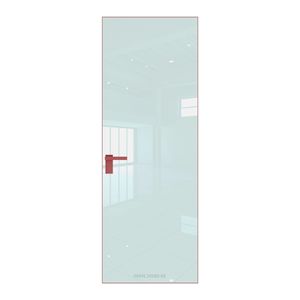 1 AGK цвет Lacobel Белый лак кромка Красный антрацит