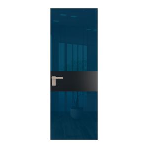 5 AGK цвет Зеркало Blue вставка Блэк кромка Никель матовый
