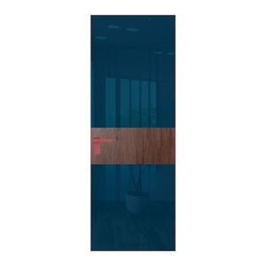 5 AGK цвет Зеркало Blue вставка Дуб Тобакко кромка Красный антрацит