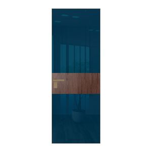 5 AGK цвет Зеркало Blue вставка Дуб Тобакко кромка Шампань