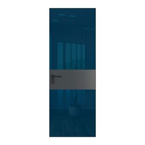 5 AGK цвет Зеркало Blue вставка Графит кромка Черный матовый