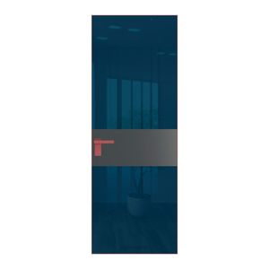 5 AGK цвет Зеркало Blue вставка Графит кромка Красный антрацит