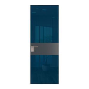 5 AGK цвет Зеркало Blue вставка Графит кромка Никель матовый