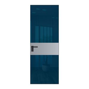 5 AGK цвет Зеркало Blue вставка Смоки кромка Черный матовый