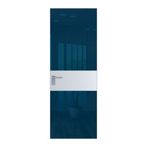 5 AGK цвет Зеркало Blue вставка Вайт кромка Матовая