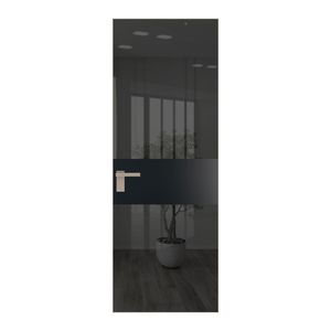 5 AGK цвет Зеркало Grey вставка Блэк кромка Никель матовый