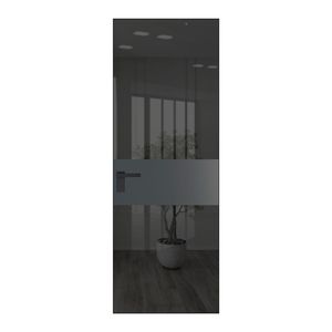 5 AGK цвет Зеркало Grey вставка Графит кромка Черный матовый