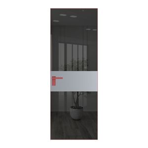 5 AGK цвет Зеркало Grey вставка Смоки кромка Красный антрацит