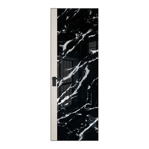 6 AGK цвет Нефи черный узор серебро вставка Перламутр белый кромка Черный матовый
