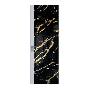 6 AGK цвет Нефи черный узор золото вставка Вайт кромка Матовая