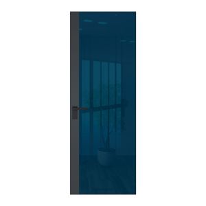 6 AGK цвет Зеркало Blue вставка Графит кромка Черный матовый