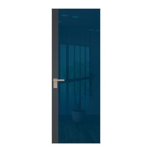 6 AGK цвет Зеркало Blue вставка Графит кромка Никель матовый