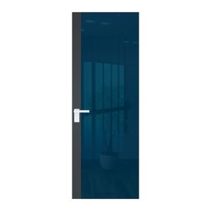 6 AGK цвет Зеркало Blue вставка Графит кромка Вайт