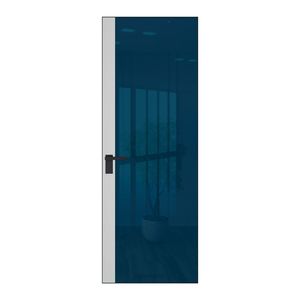 6 AGK цвет Зеркало Blue вставка Крем Вайт кромка Черный матовый
