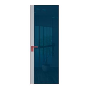 6 AGK цвет Зеркало Blue вставка Лайт Грей кромка Красный антрацит