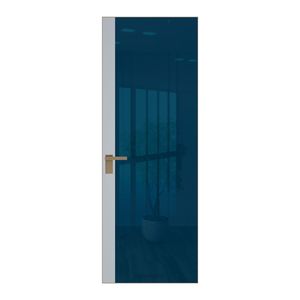6 AGK цвет Зеркало Blue вставка Лайт Грей кромка Шампань