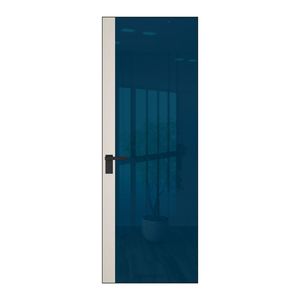 6 AGK цвет Зеркало Blue вставка Перламутр белый кромка Черный матовый
