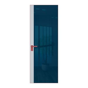 6 AGK цвет Зеркало Blue вставка Вайт кромка Красный антрацит