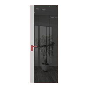 6 AGK цвет Зеркало Grey вставка Крем Вайт кромка Красный антрацит