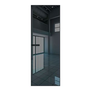 1 AGN стекло Зеркало Grey профиль Черный матовый короб без наличника