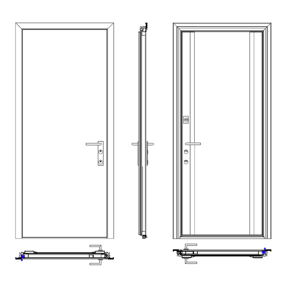 Входная дверь 2 F - схема
