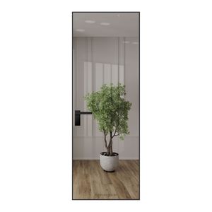 1M Зеркало алюминиевая кромка ABS черная с 4-х сторон