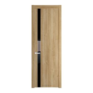 1.2 N Дуб Карамель с вставкой стекла черный лак