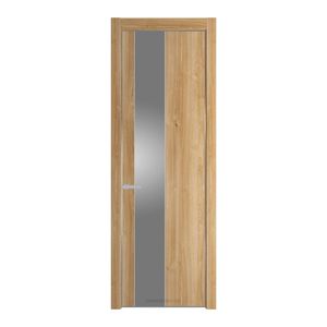 19NA Дуб Карамель профиль Серебро вставка Lacobel Серебряный лак