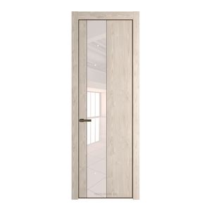 19NA Каштан светлый профиль Деорэ вставка Lacobel Перламутровый лак