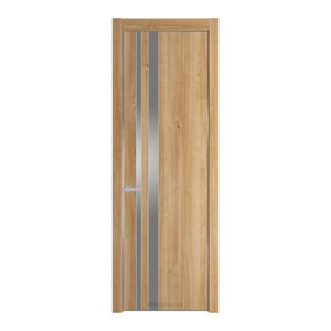 20NA Дуб Карамель профиль Серебро вставка Lacobel Серебряный лак