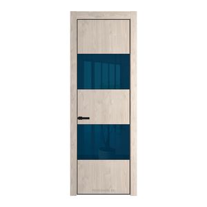 22NA Каштан светлый профиль Черный матовый вставка Зеркало Blue