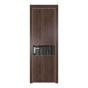 17 NE Дуб Тобакко с кромкой Матовая с стекляной вставкой зеркало grey
