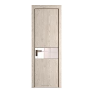17 NE Каштан светлый с кромкой Деорэ с стекляной вставкой перламутровый лак