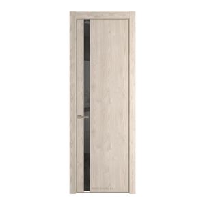 18 NE Каштан светлый с кромкой Никель с стекляной вставкой зеркало grey