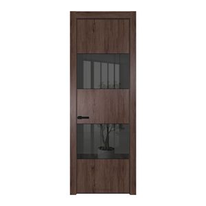 22 NE Дуб Тобакко с кромкой Черный с стекляной вставкой зеркало grey