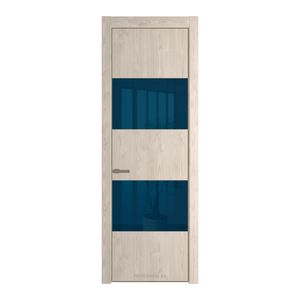 22 NE Каштан светлый с кромкой Шампань с стекляной вставкой зеркало blue