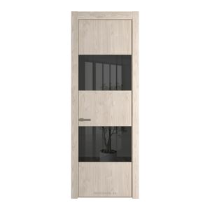 22 NE Каштан светлый с кромкой Шампань с стекляной вставкой зеркало grey