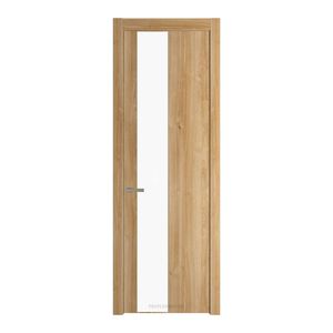 19 NW Дуб Карамель молдинг Никель матовый стекло Монохром белый просветленный